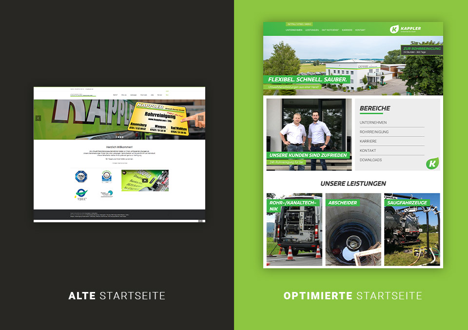 Studio-Arbeit Kappler Umweltservice - Webseite gebaut von Helga-Internetagentur Ravensburg