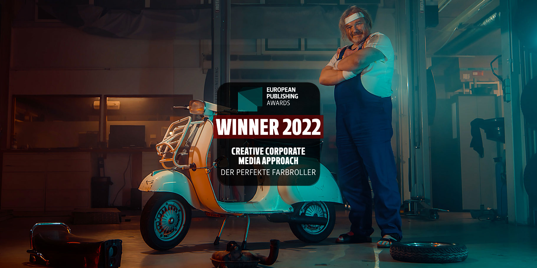 European Publishing Awards · Winner 2022 · Creative Corporate Media Approach · Der Perfekte Farbroller